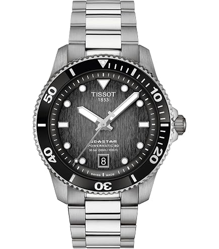 Amazon.com: Tissot Seastar 1000, Swiss Quartz GMT, 40mm, Black
